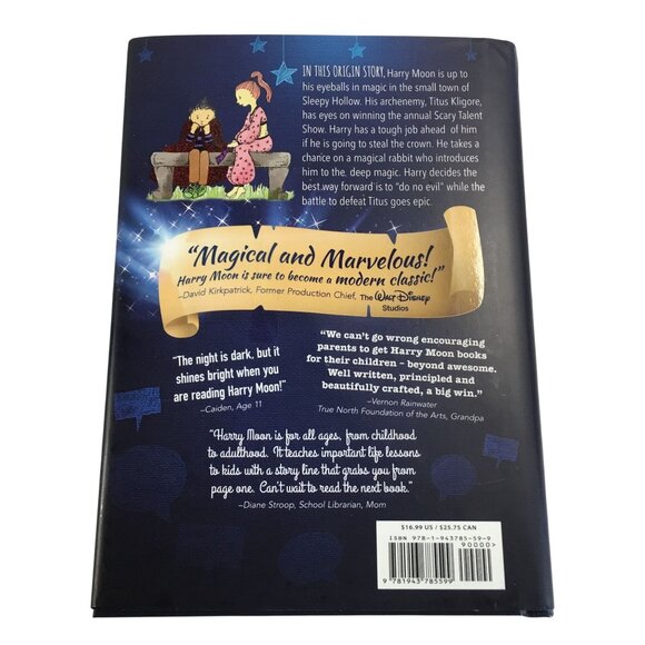 HARRY MOON WAND-PAPER-SCISSORS BOOK BY MARK ANDREW POE HARDCOVER - Picture 5 of 7